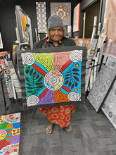Load image into Gallery viewer, &quot;Women&#39;s Body Painting&quot; Debra Nangala McDonald 60cm x 60cm
