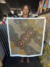 Load image into Gallery viewer, &quot;Emu Dreaming&quot; Roxanne Napaljarri Collins 100cm x 88cm
