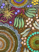 Load image into Gallery viewer, &quot;Budgerigar Dreaming Story&quot; Julieanne Nungurrayi Turner 90cm x 120cm
