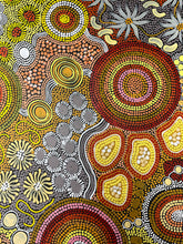 Load image into Gallery viewer, &quot;Budgerigar Dreaming &amp; Bush Tucker Story&quot; Julieanne Nungurrayi Turner 95cm x 115cm
