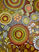 Load image into Gallery viewer, &quot;Budgerigar Dreaming &amp; Bush Tucker Story&quot; Julieanne Nungurrayi Turner 95cm x 115cm
