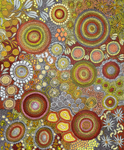 Load image into Gallery viewer, &quot;Budgerigar Dreaming &amp; Bush Tucker Story&quot; Julieanne Nungurrayi Turner 95cm x 115cm
