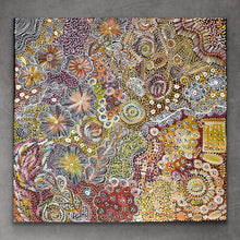 Load image into Gallery viewer, &quot;Bush Yam Dreaming&quot; Katrina Bird 91cm x 88cm
