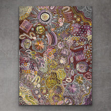 Load image into Gallery viewer, &quot;Bush Yam Dreaming&quot; Katrina Bird 95cm x 122cm
