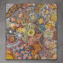 Load image into Gallery viewer, &quot;My Country (Utopia)&quot; Janet Golder Kngwarreye 89cm x 99cm
