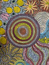 Load image into Gallery viewer, &quot;Budgerigar Dreaming &amp; Bush Tucker Story&quot; Julieanne Nungurrayi Turner 91cm x 120cm
