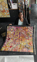 Load image into Gallery viewer, &quot;Bush Yam Dreaming&quot; Janet Golder Kngwarreye 91cm x 97cm *
