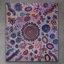 Load image into Gallery viewer, &quot;Bush Flower&quot; Bernadine Johnson Kemarre 95cm x 84cm
