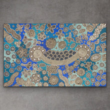 Load image into Gallery viewer, &quot;Bush Flower&quot; Bernadine Johnson Kemarre 119cm x 74cm
