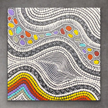 Load image into Gallery viewer, &quot;Budgerigar Dreaming&quot; Gwenda Turner Nungurrayi 30cm x 30cm
