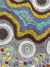 Load image into Gallery viewer, &quot;Budgerigar Dreaming&quot; Gwenda Turner Nungurrayi 80cm x 117cm

