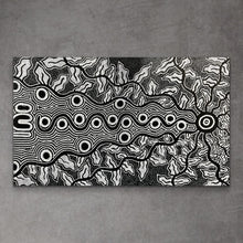 Load image into Gallery viewer, &quot;Snake Vine Dreaming&quot; Vivienne Nakamarra Kelly 60cm x 96cm
