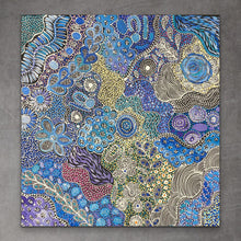Load image into Gallery viewer, &quot;My Country (Utopia)&quot; Janet Golder Kngwarreye 94cm x 90cm
