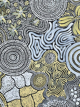Load image into Gallery viewer, &quot;Budgerigar Dreaming Story &amp; Bush Tucker&quot; Julieanne Nungurrayi Turner 83cm x 148cm
