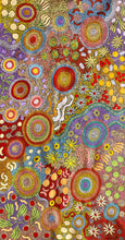 Load image into Gallery viewer, &quot;Budgerigar and Bush Tucker Story&quot; Julieanne Nungurrayi Turner 141cm x 74cm
