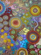 Load image into Gallery viewer, &quot;Budgerigar Dreaming &amp; Bush Tucker Story&quot; Julieanne Nungurrayi Turner 197cm x 115cm
