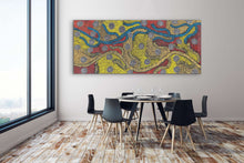 Load image into Gallery viewer, &quot;Fire Dreaming&quot; Justinna Napaljarri Sims 210cm x 92cm
