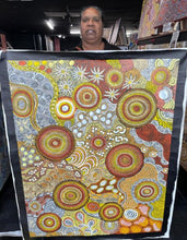 Load image into Gallery viewer, &quot;Budgerigar Dreaming &amp; Bush Tucker Story&quot; Julieanne Nungurrayi Turner 127cm x 115cm
