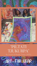 Load and play video in Gallery viewer, &quot;Piltati Tjukurpa&quot; Rhoda Tjitayi &amp; Susan Tjitayi 203cm x 93cm
