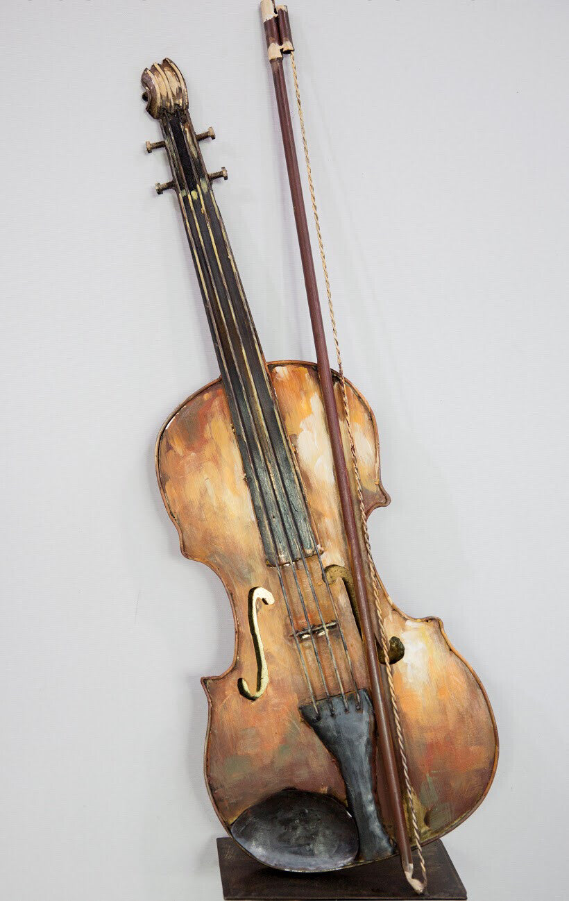 Violin Metal Sculpture