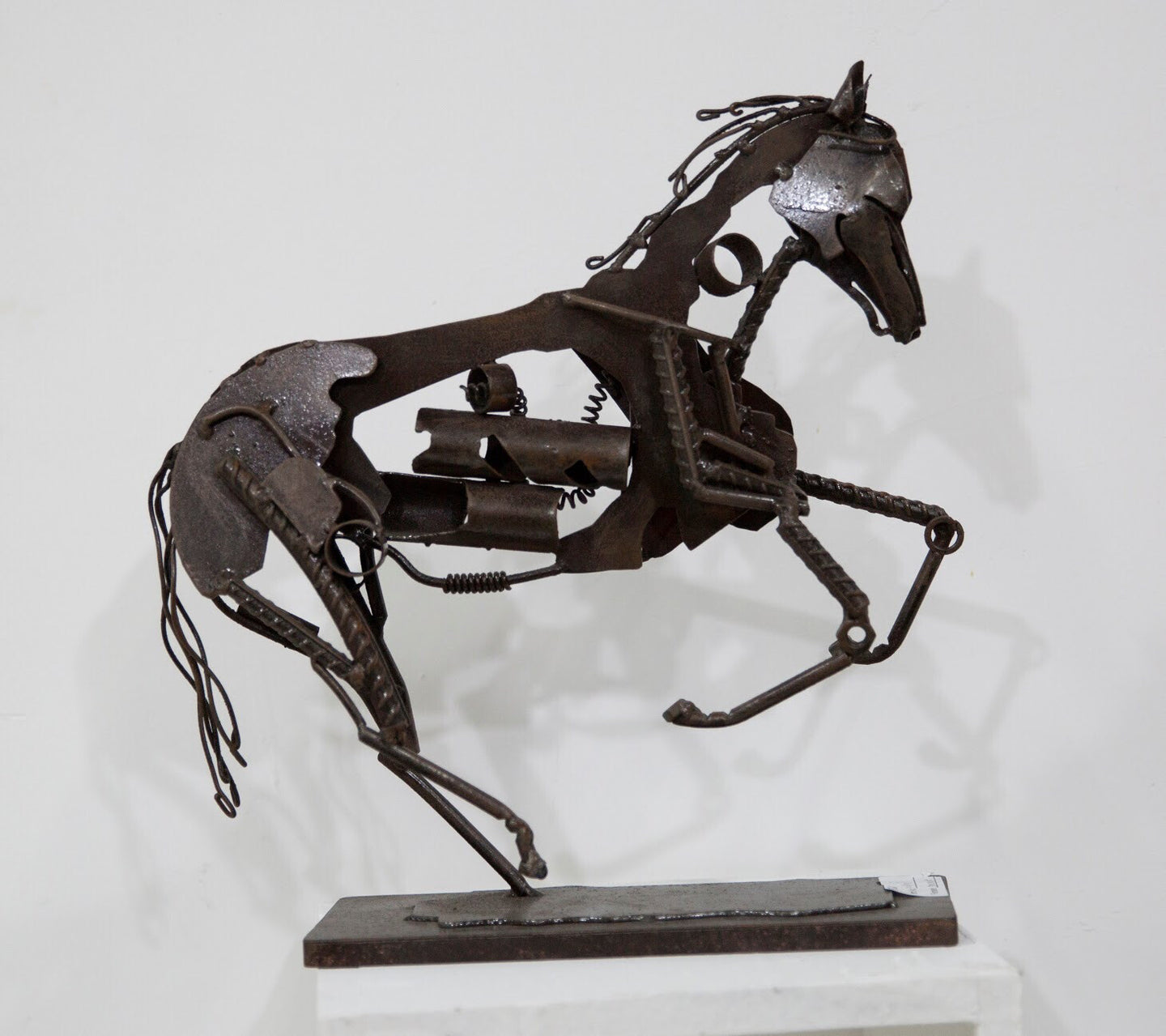 Prancing Horse Metal Sculpture