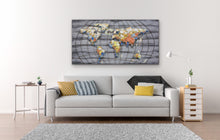 Load image into Gallery viewer, World Map 3D Metal Art
