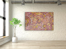 Load image into Gallery viewer, &quot;Bush Flowers&quot; by Bernadine Johnson Kemarre 170cm x 112cm
