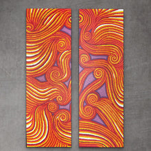 Load image into Gallery viewer, &quot;The Land&quot; Kerrianne Edwards 120cm x 40cm (Set of two)
