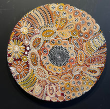 Load image into Gallery viewer, &quot;My Country (Utopia)&quot; Janet Golder Kngwarreye 60cm diameter
