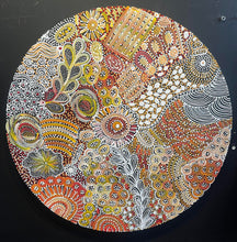 Load image into Gallery viewer, &quot;My Country (Utopia)&quot; Janet Golder Kngwarreye 90cm diameter

