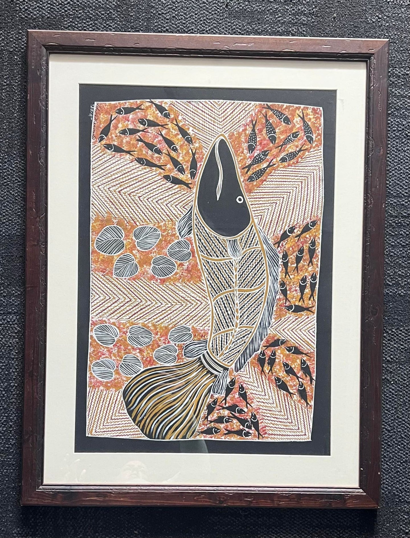 Original Arnhem land painting Framed (Pick up only) 2