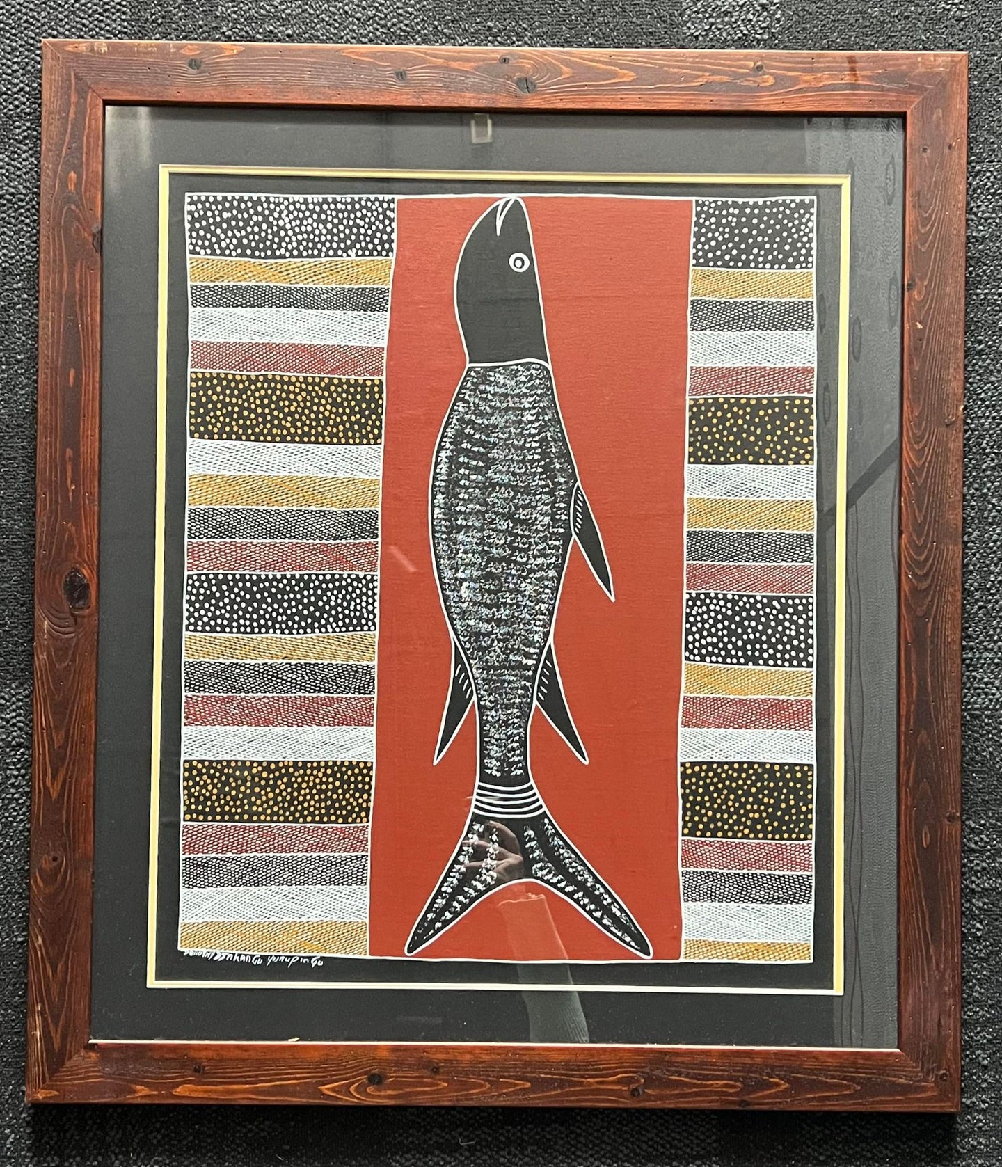 Original Arnhem land painting Framed (Pick up only) 4