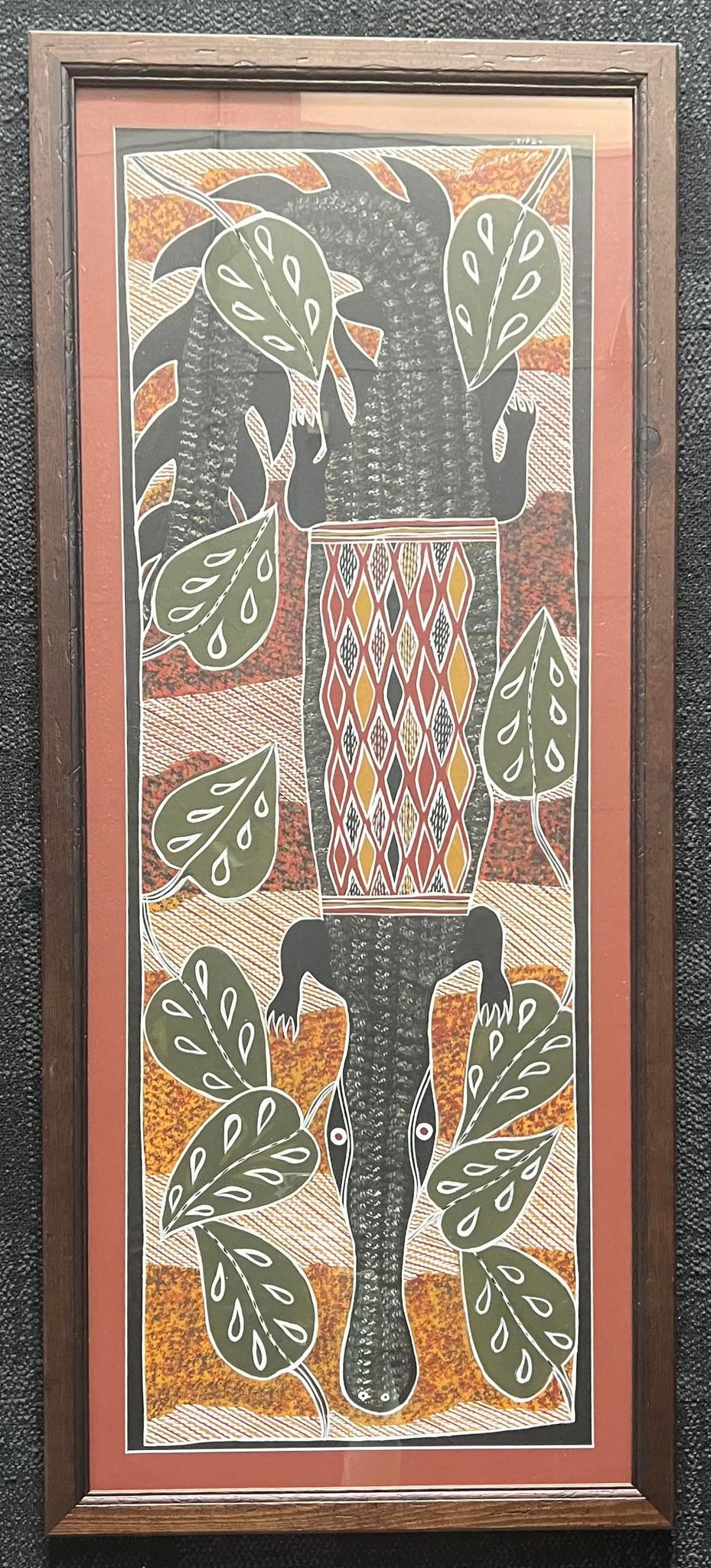 Original Arnhem land painting Framed (Pick up only) 11