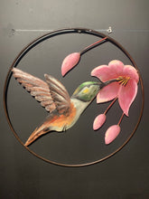 Load image into Gallery viewer, Hummingbird Metal Wall Hanging LARGE
