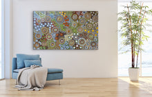 Load image into Gallery viewer, &quot;Budgerigar Dreaming Story&quot; Julieanne Nungurrayi Turner 152cm x 92cm
