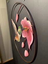 Load image into Gallery viewer, Hummingbird Metal Wall Hanging LARGE
